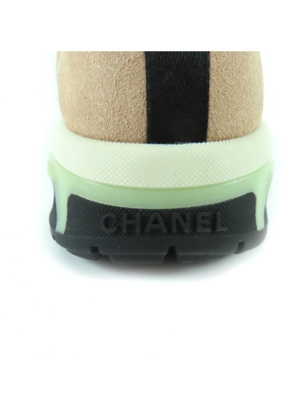 Chanel CC Logo Leather Lace Up Mesh Sneakers Multi 36 - Picture 10 of 14